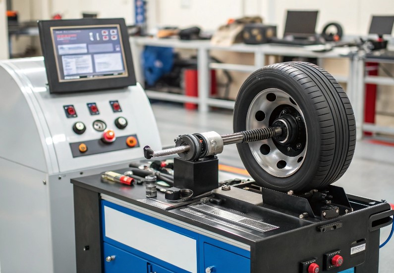 Устранение разбалансировки колес на стенде